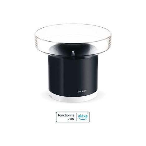 Pluviómetro conectado Netatmo negro para jardín (1/5)
