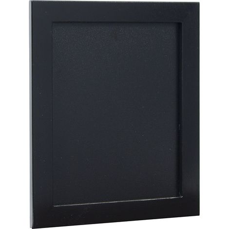 Woody ardoise - Bois finition laqué - feutre-craie blanc + kit de montage inclus -20x24cm - Securit