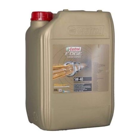 Huile Castrol 5W40 20L Edge Turbo Diesel Titanium C3 / SN/CF / 505.00 505.01 / 229.31 229.51 / M2C917A / RN0710 /9.55535-S2 / OV 040 1547-D4