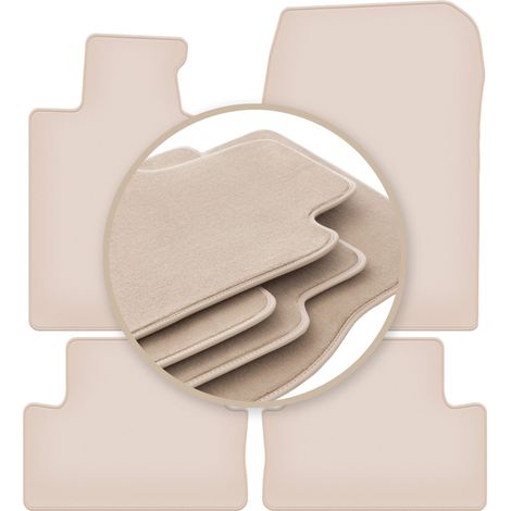 PREMIUM beige Fußmatten für: Honda Accord VIII Limousine, Kombi, Tourer 2008-2015 (1/5)