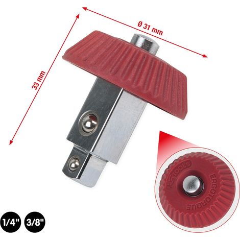 KS Tools 3/8+1/4 Drehknopf-Umsteckvierkant