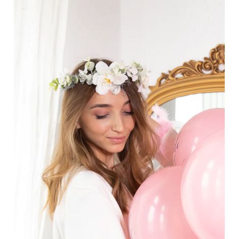 Couronne de fleurs pour bandeau, enterrement de vie de jeune fille, style bohème (1/4)