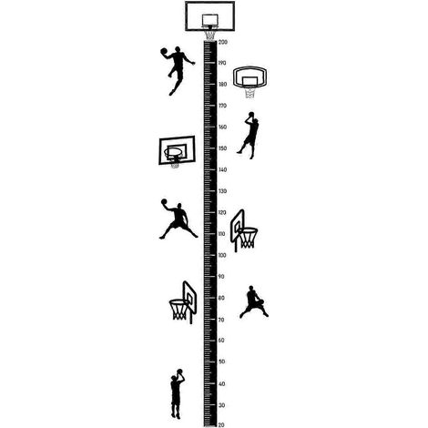 Toise murale autocollante - Décoration murale créative et précise à faire soi-même - Idéale pour porte, chambre ou salle de jeux-Style A (1/5)