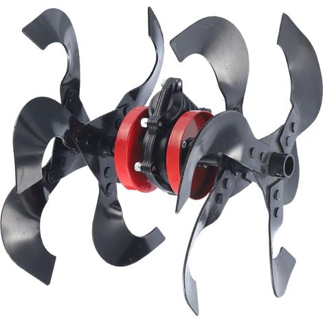 Disque de Labour pour Tondeuse à Gazon - Roue Désherbeuse Efficace, Scalificateur Résistant à l'Érosion, Motobineuse Jardin 9 Dents 28 Mm - AUTRES (1/5)