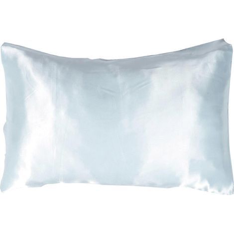 Kissenbezug aus seidenähnlichem Stoff, glatter Kissenbezug, Heimdeko – 67,00 x 48,00 x 0,40 cm – Blau (1/4)