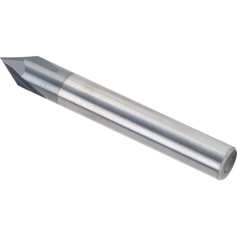 Fraise à chanfreiner 3 dents 60° en acier tungstène pour fraisage et polissage CNC, diamètre 8" x 60° x 60L (1/5)