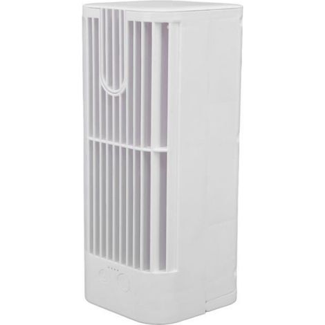 Ventilateur de climatisation - Vvikizy - Refroidisseur de climatisation de bureau - Blanc - Batterie lithium intégrée - ABS (1/4)