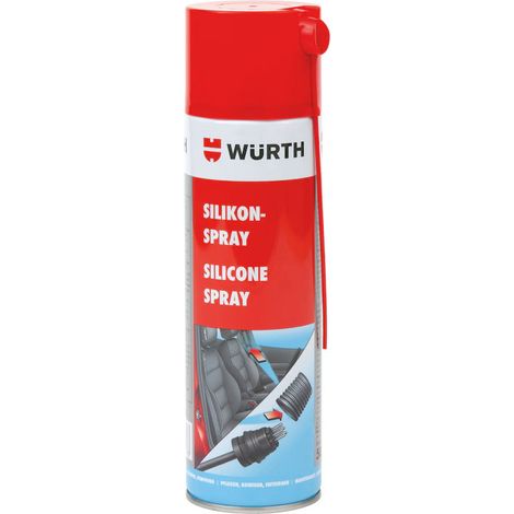 Spray de silicona profesional de 500 ml para juntas de goma, plástico y metal.
