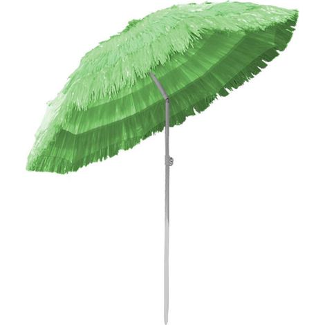 Outdoor Patio Hawaiian Parasol Beach Sun Shade Protection Umbrella Tilting Green (1/5)