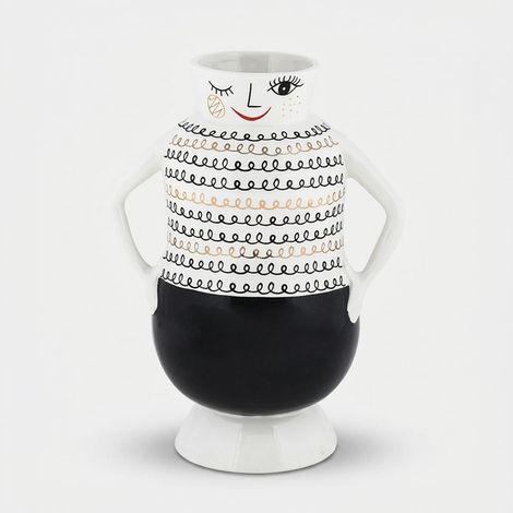 Vaso decorativo in ceramica da arredo Elicriso (1/2)