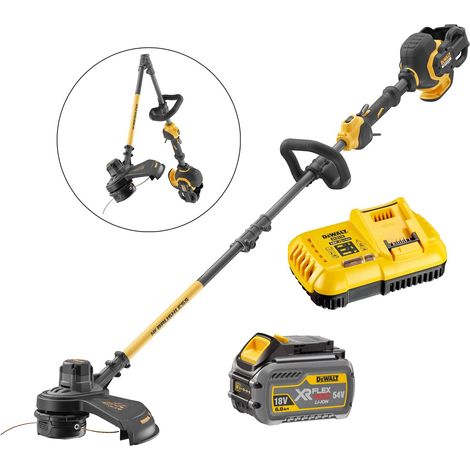 Dewalt DCM5713T1 54v XR Flexvolt Cordless Grass Trimmer Cutter Split Shaft - 6ah (1/3)