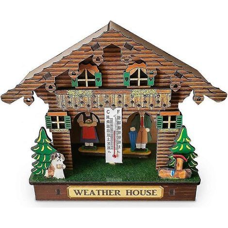 Maison météorologique en forêt. Note du propriétaire : Cette maison météorologique est située dans la Forêt-Noire en Allemagne. Elle se compose d’une cabane en bois équipée d’un baromètre. d’un thermo (1/4)