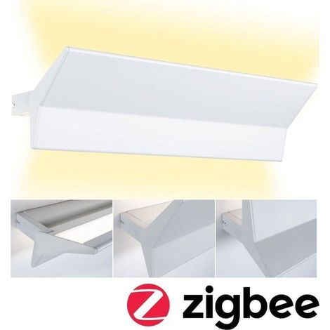 Paulmann Smart Home Zigbee 3.0 Aplique de Pared Blanco Opal