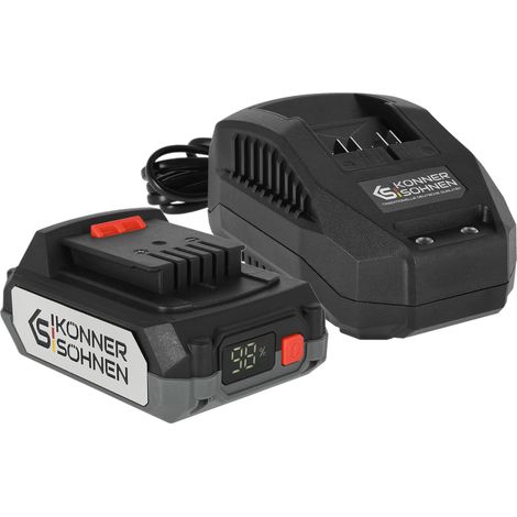 Kit starter batterie et chargeur Könner & Söhnen KS 20V2-1-KIT, Batterie 20V 2.0 Ah, Chargeur inclus (1/5)