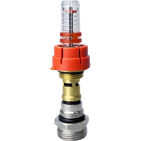 Régulateur débitmètre KkvoGmle, argenté, pour chauffage au sol, compteur de débit, laiton, réglage précis, installation facile. (1/5)