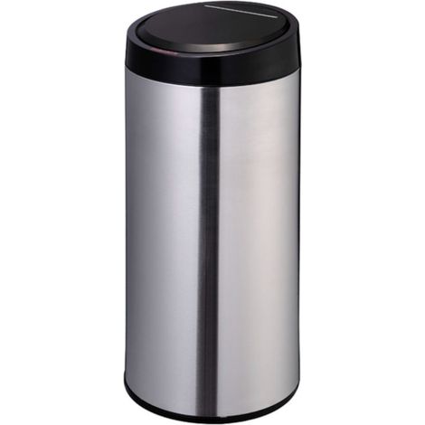 HABITEX poubelle noire/inox avec détecteur - talla (1/3)
