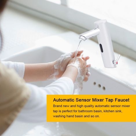 Mit automatischer Abfallsensor-Batterie, Batterie für Warmwasser, für Abwasser und Küchenwasser. (1/5)