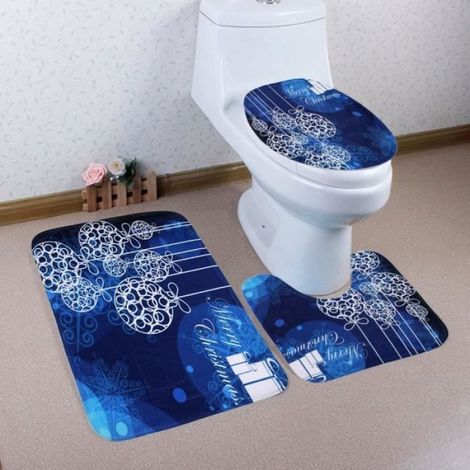 Abattant Wc Tapis de bain housse de siège de toilette décoratif en forme de Cuvette de WC de Wc de - Type Christmas Mul ABATTANT WC (1/3)