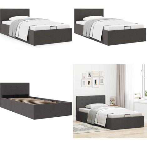Cadre de lit à rangement hydraulique sans matelas 90x200 cm - Lit Plateforme - Lit Coffre - Lit Double - Meubles De Chambre - Literie - Home & Living (1/5)