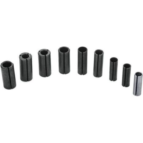 9 PCS Fraisage Conversion Mandrins Machine De Gravure Trimmer Bord Bakélite Fraisage Adaptateurs Bit Outil À Bois (1/4)