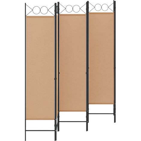 vidaXL 6-Panel Room Divider Beige 240 x 180 cm Fabric