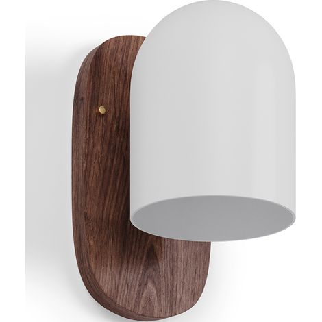 Wooden and Metal Wall Sconce - Guee Brown (1/5)
