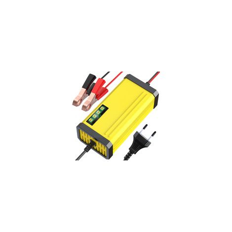 Chargeur de batterie auto 12V/2A, chargeur de voiture entièrement automatique avec écran LCD et compensation thermique pour batteries de voiture, camion, moto