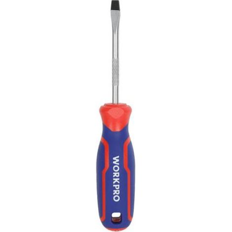 Tournevis à Fente Cr-v Avec Manche Tricolore, 8x150mm Workpro (1/4)