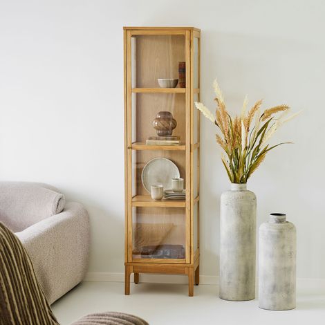 Vigga citrine 1 porte vitrée chêne. (1/5)