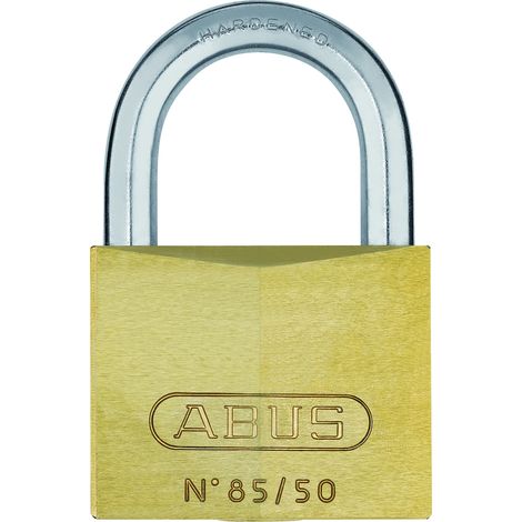 ABUS Vorhangschloß 85 50 mm gleichschließend gehärteter Stahlbügel, mit 2 Schlüsseln