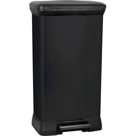 Curver Deco Bin Metalics Cestino Nero 50 Litri (1/5)