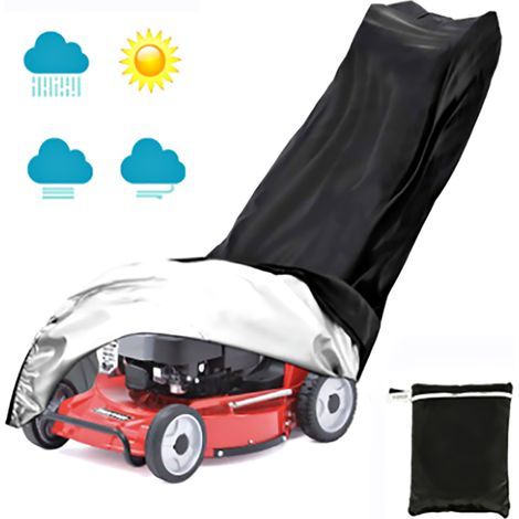 Funda universal para cortacésped, 193 × 112 × 64 cm - Tejido Oxford 210D estable y robusto - Impermeable, a prueba de polvo, resistente a los rayos UV y a la intemperie.