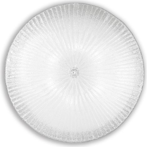 Plafoniera Classica Shell Vetro Trasparente 6 Luci E27 (1/3)