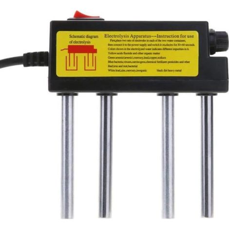 Test de qualité de l'eau domestique portable, électrolyseur, électrolyse, barres de fer, testeur d'eau, é OBJET DECORATIF -
