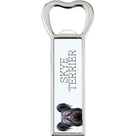 Apribottiglie Skye Terrier con foto e dedica per la birra Art-Dog. (1/5)