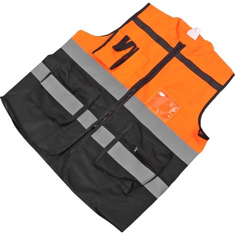 Gilet réfléchissant, vêtements réfléchissants patchwork pour motocyclistes, uniforme de gestion du trafic, gilet réfléchissant pour camions de nuit (1/5)