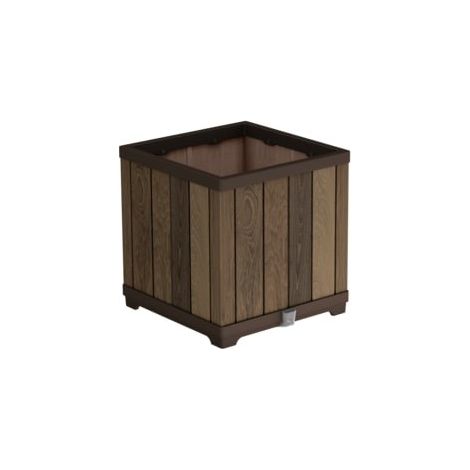 Pot de fleurs en plastique brun Keter 45,5 cm x 45,5 x 45,5 cm 1 pc.
