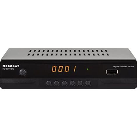 Megasat HD 6000 DS Receiver 1080p, 2x USB, Scart, Schwarz (1/3)