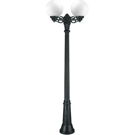 Luminaire pour mât 2 bras INDURA GLOBO IP55 E27 2x70W 400mm Noir (1/4)