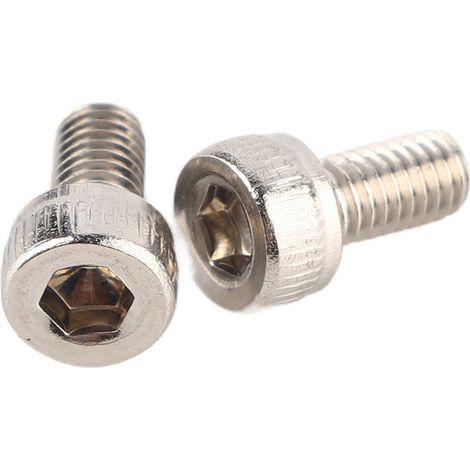 Vis à tête cylindrique creuse en acier inoxydable 304, série M3, 100 pièces/sachet (1/2)