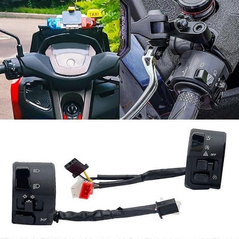 Bouton de klaxon de remplacement, clignotant, phare et interrupteur de démarrage compatibles avec NVX155 et NMAX15 (1/4)