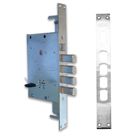 Serratura porta blindata E60 Triplice Senza Aste Sx 72.779 MOTTURA
