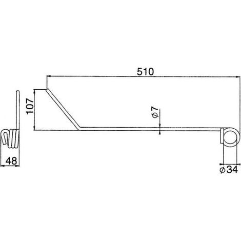Striegelzinken 7 mm Hatzenbichler UNIVERSAL 9312N
