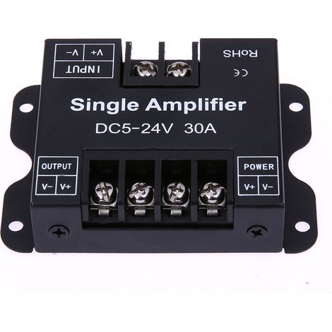 LED controller, LED strip, monochrome LED strip amplifier, LED signal amplifier, 12-24V 30A