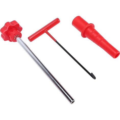 Kit D'outils de Remplacement Rapide de Tige de Valve de Pneu, Tube D'alignement Conique à Crochet en T en Acier et ABS pour Voitures, Camions Légers, Remorques (1/5)