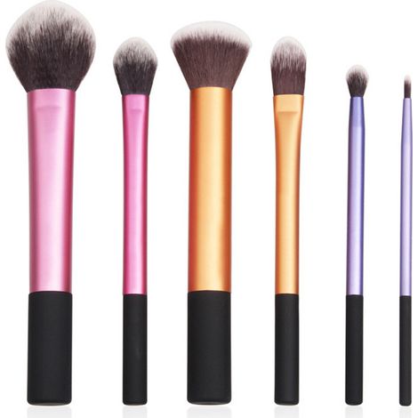 Ensemble de 5 pinceaux de maquillage avec éponge pour fard à paupières, fond de teint, blush et correcteur (1/4)