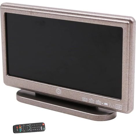 Télévision miniature 1/12 avec télécommande pour meubles Barbie House Accessoires pour maison de poupée (1/5)