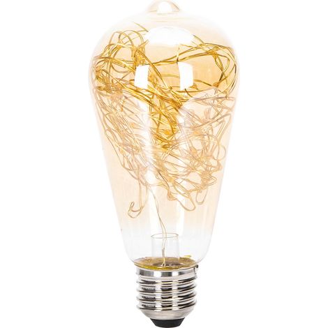 Lampadina Led Filo di rame E27 ST64 1,2W decorativa Bianco caldo 1800K Aigostar