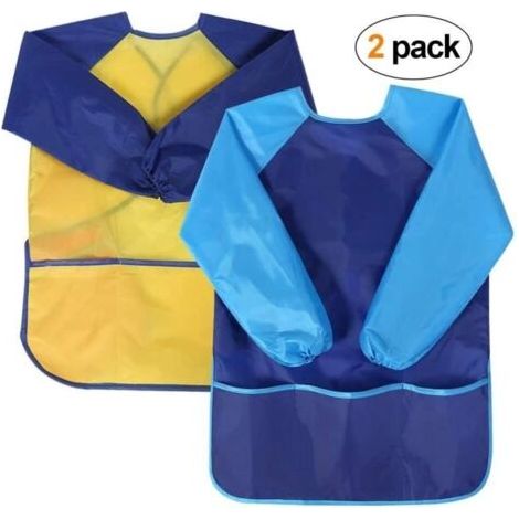 Tablier de Peinture - 2 pcs - Imperméable - Manches Longues - 3 Poches (1/4)