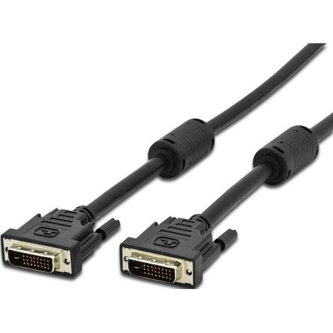 Techly 15m DVI-D câble DVI Noir